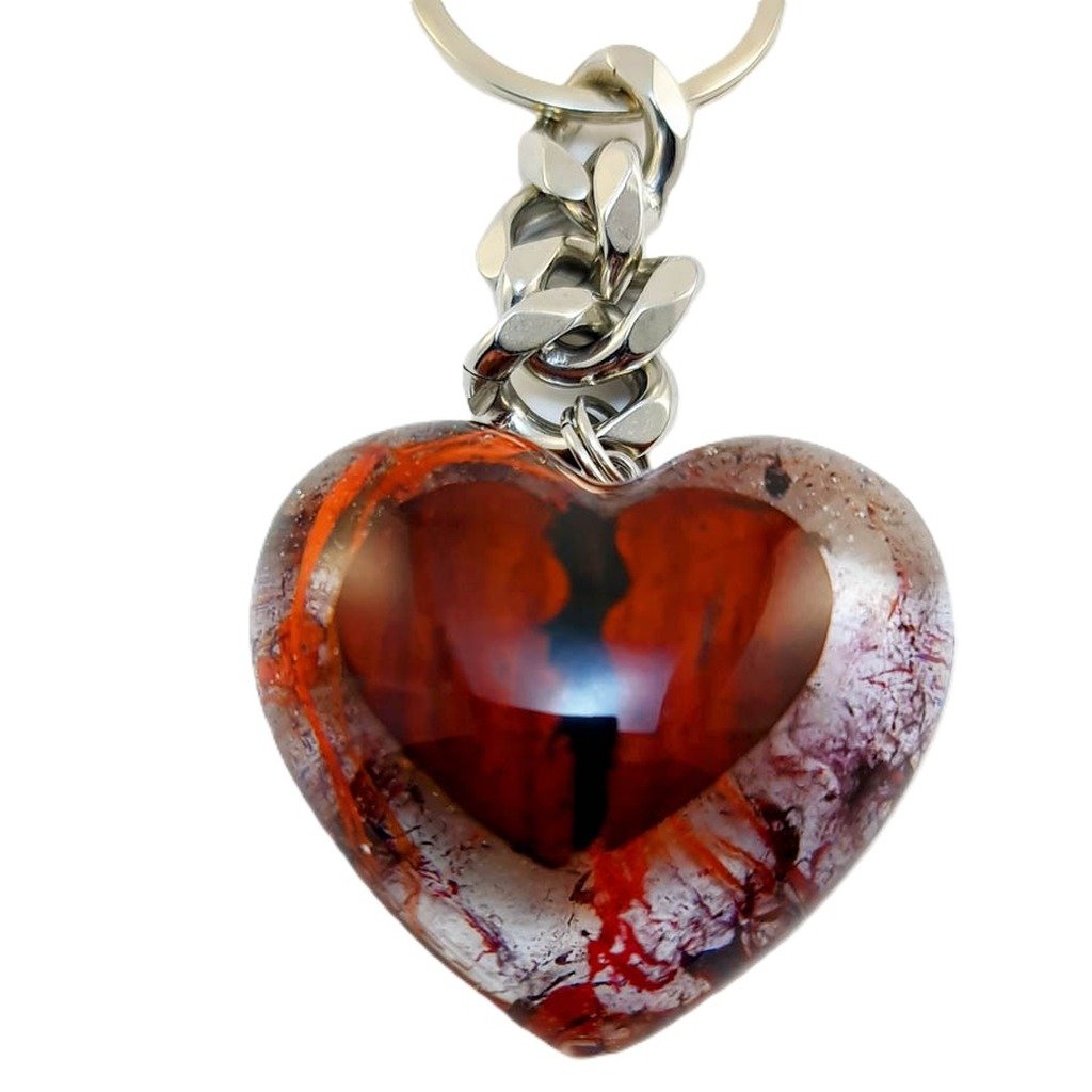 Corazón Palo Rojo — joya artesanal Fustchic