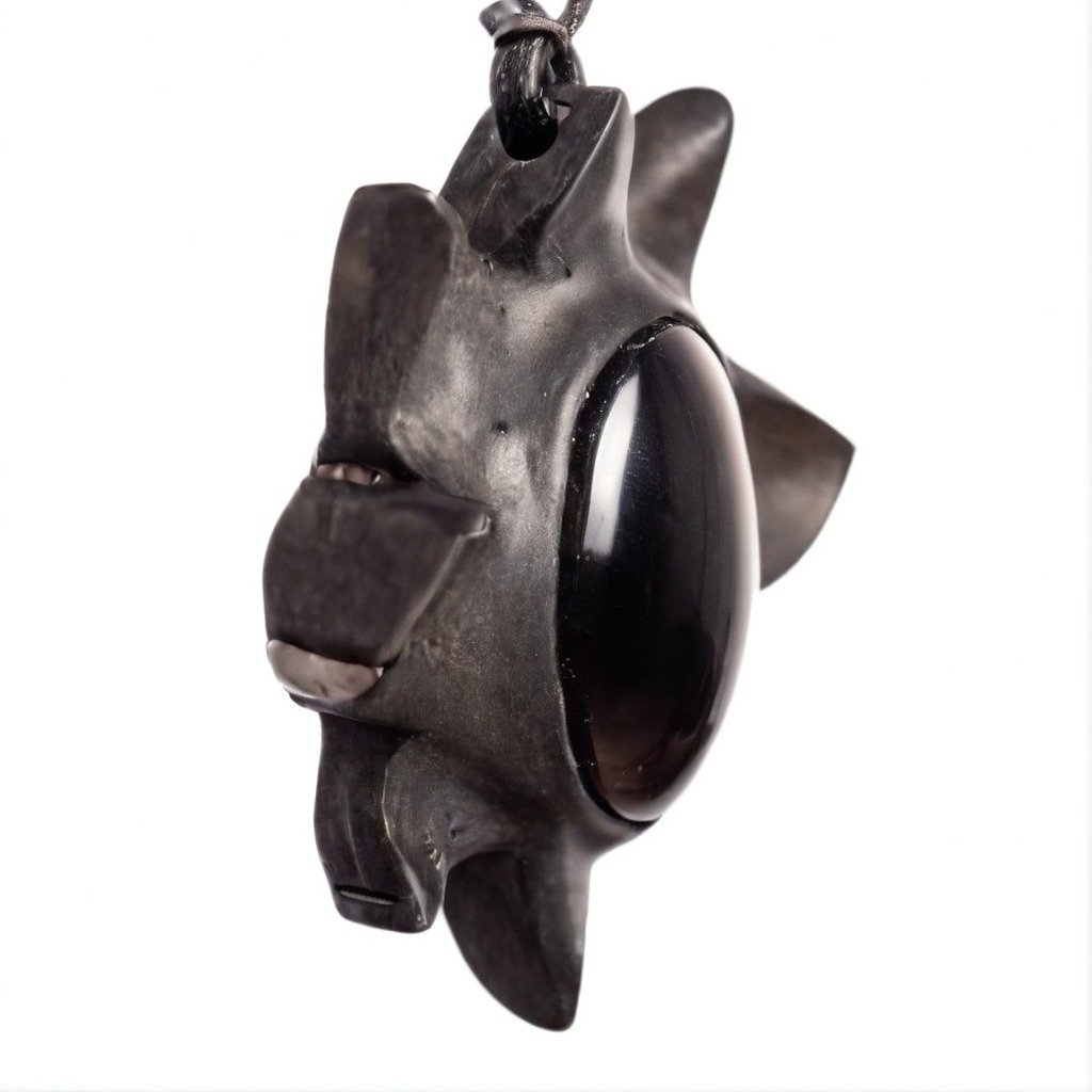 Loto Negro — joya artesanal Fustchic