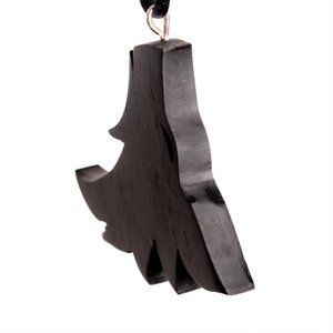Lobo Silueta — joya artesanal Fustchic