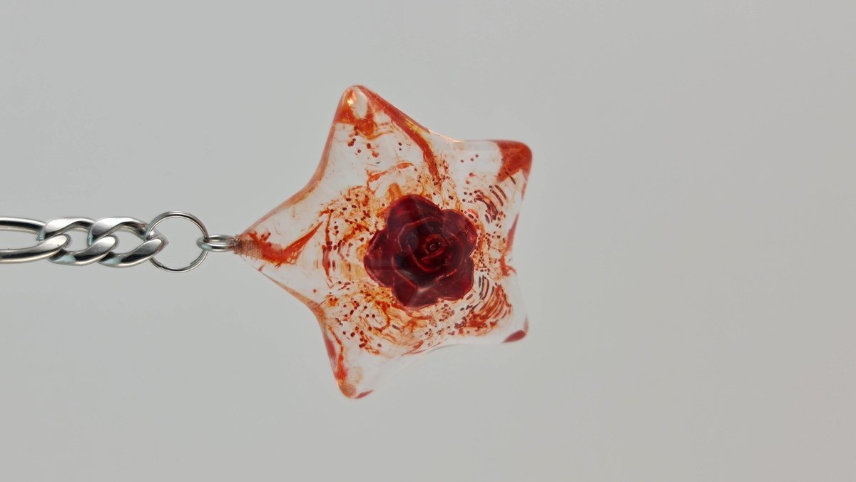 Rosa Sideral — joya artesanal Fustchic